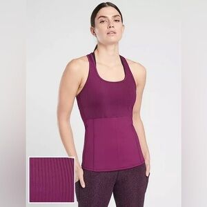 Athleta Vitality Rib Racerback Tank in Velvet Plum Women's Medium $69